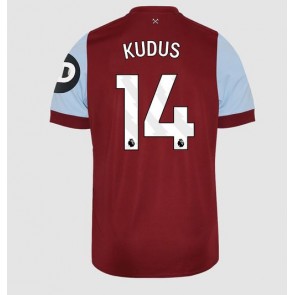 West Ham United Mohammed Kudus #14 Replika Hjemmebanetrøje 2023-24 Kortærmet